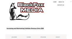 Desktop Screenshot of blackfoxmedia.com